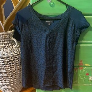 Port Authority Women's Blue Patterned Blouse